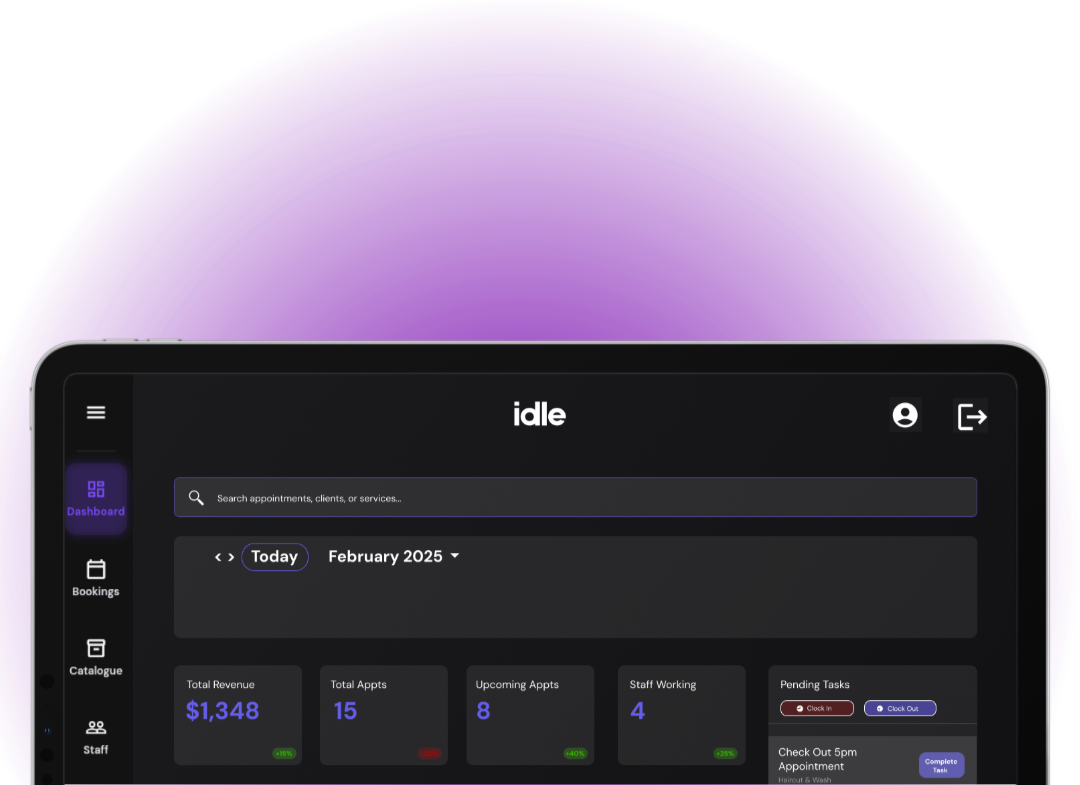Idle App Beauty Business Management
